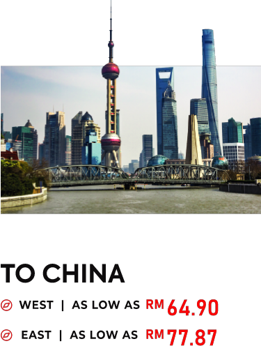 Price list of J&T International Shipping to China